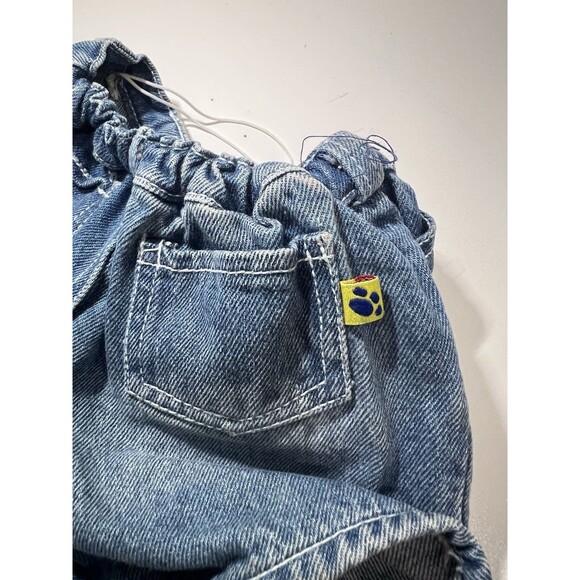 BUILD A BEAR WORKSHOP DENIM SPARKLE JEANS with tail hole - Picture 3 of 3